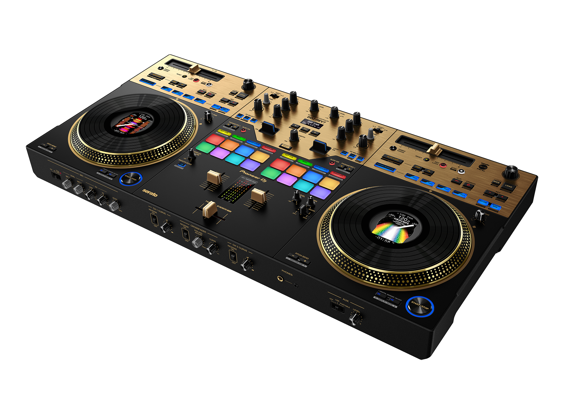 Controlador Pioneer Alpha Tetha DDJ-REV7 N Gold (Dorada) 2